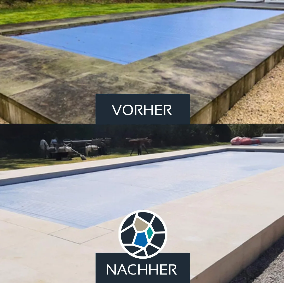 Dokumentation einer Poolfläche aus dem SteinWert-Bildarchiv
